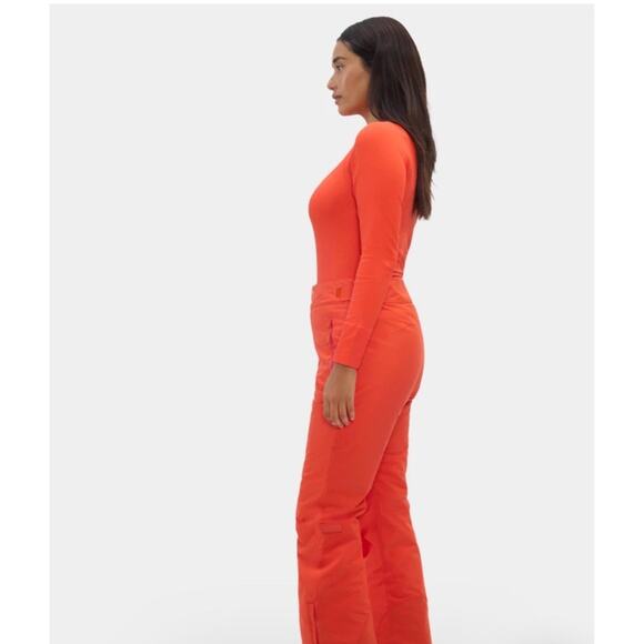 Halfdays Alessandra Ski Snowboard Pants Womens Size Large Orange Flame MSRP $275 - Picture 3 of 16